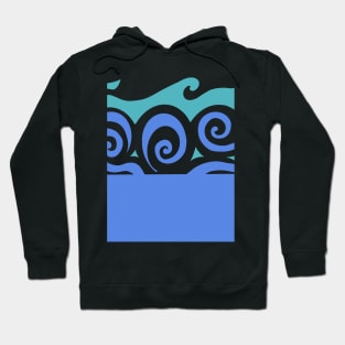 Blue waves Hoodie